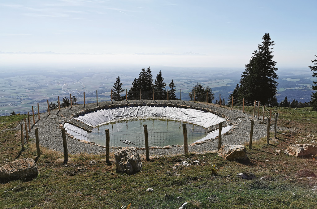 un bassin de rétention